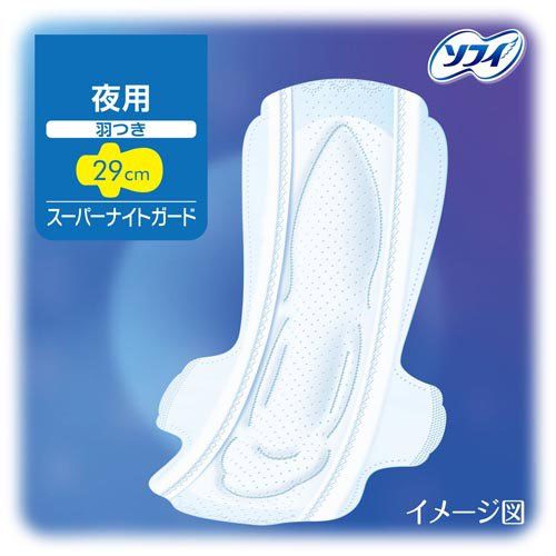 Unicharm Sofy Body Fit Super Night Guard 29cm With wings 9pcs x 2 Packs (Made in Japan)