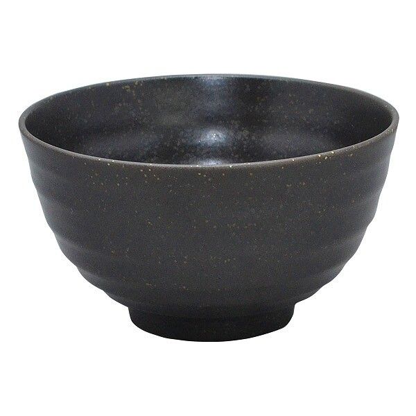 Mino Ware Black Rice Bowl (Made in Japan)