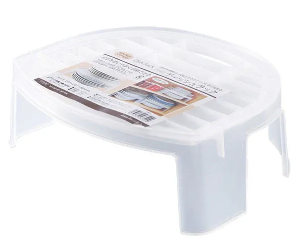 Sanada Dish Rack, Stackable Plate Organizer 27.2×20.7×8.8 cm (Made in Japan)
