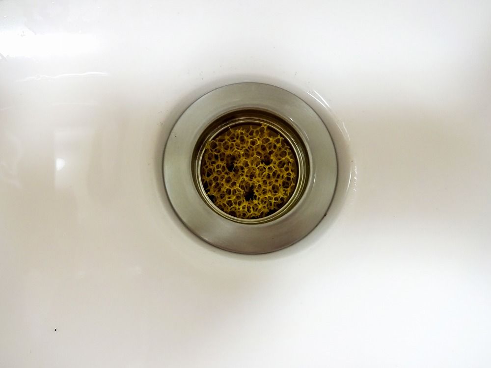 KOKUBO Hair Catcher Plug for Wash Basin Drain 35mm, 4 pcs (Made in Japan)