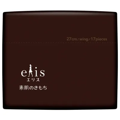 Ellis Bare Skin Ultra Thin, Super High flow, Days, With Wings (27 cm) (17 pcs) (Made in Japan)
