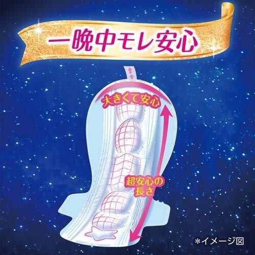 Unicharm Sofy Super-Deep-Sleep Guard Sanitary Napkins 33cm very heavy flow night use 14 Pcs (Made in Japan)