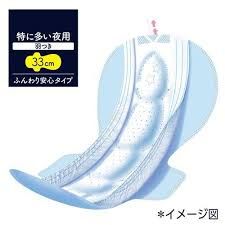 Unicharm Sofy Super-Deep-Sleep Guard Sanitary Napkins 33cm very heavy flow night use 14 Pcs (Made in Japan)