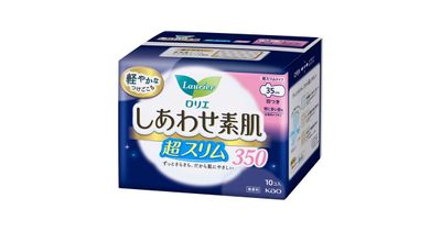 KAO Laurier Breathable ultra-thin multi-night wing sanitary napkin 35cm 10pcs (Made in Japan)