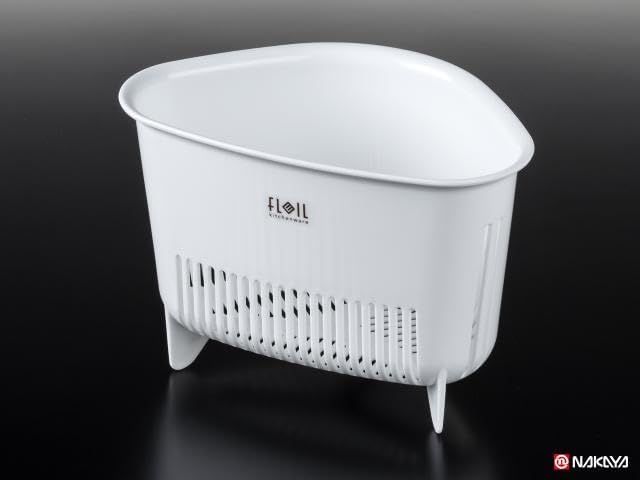 FLEIL Sink Corner Strainer (White) (Made in Japan)