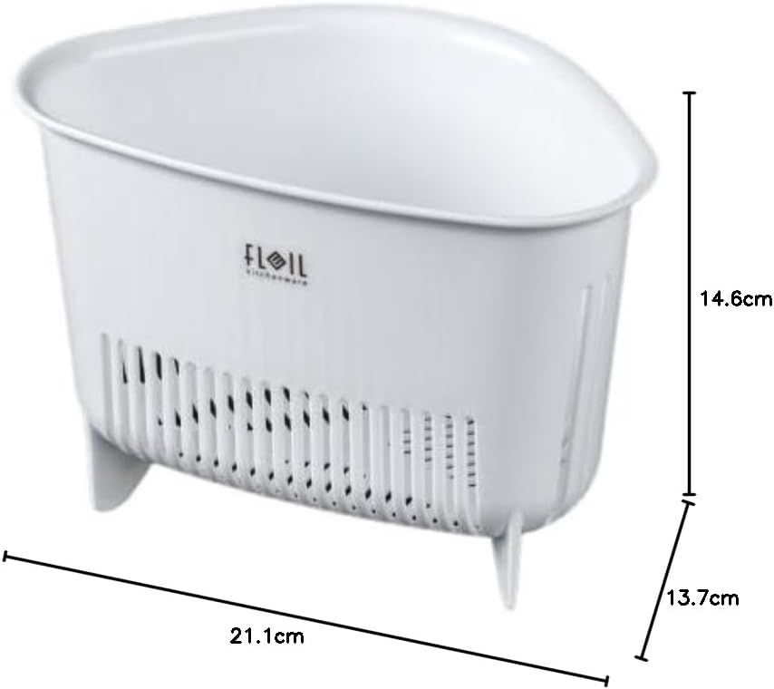 FLEIL Sink Corner Strainer (White) (Made in Japan)