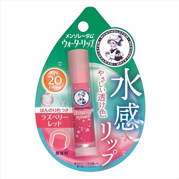 【Rohto】曼秀雷敦 Water Lip 潤唇膏（覆盆子紅）