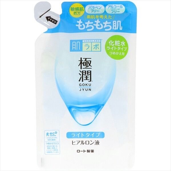 【Rohto】樂敦製藥 肌研 極潤 透明質酸化妝水（清爽型）補充裝