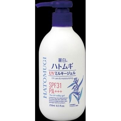【熊野油脂】麗白 薏仁 UV 防曬乳液啫喱 SPF31 PA+++（泵裝）