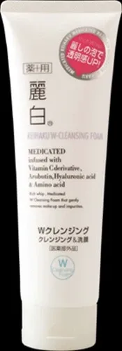 【熊野油脂】麗白 藥用 雙效卸妝潔面泡沫（卸妝潔面）