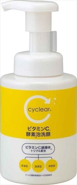 【熊野油脂】cyclear 維他命C 酵素 泡洗顔【洗面 / 潔面】