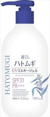 【熊野油脂】麗白 薏仁 UV乳霜 SPF31 PA+++ 泵裝 大容量
