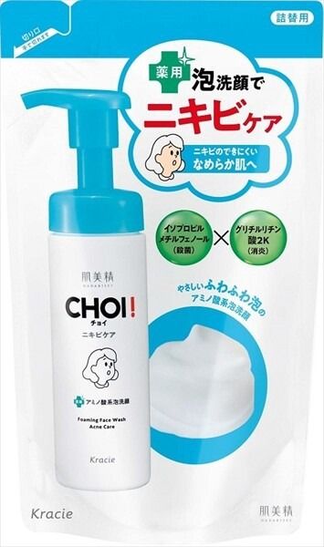 【Kracie】肌美精 CHOI藥用泡洗面奶 ニキビ護理 詰替用【洗面】