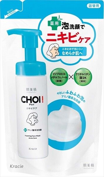 【Kracie】肌美精 CHOI 藥用泡沫潔面（暗瘡護理）補充裝