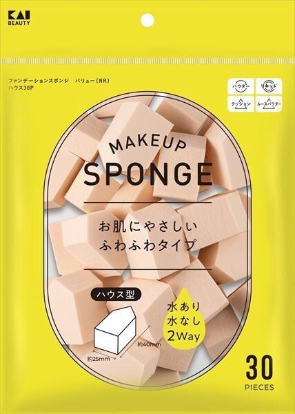 【KAI】KQ3303 粉底海綿 價值屋【彩妝】