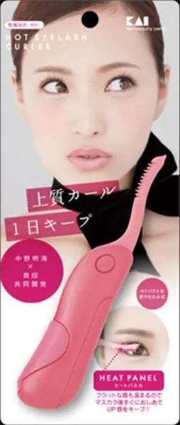 【貝印】KQ0343 加熱式睫毛捲翹器（多汁粉紅色）【彩妝工具】