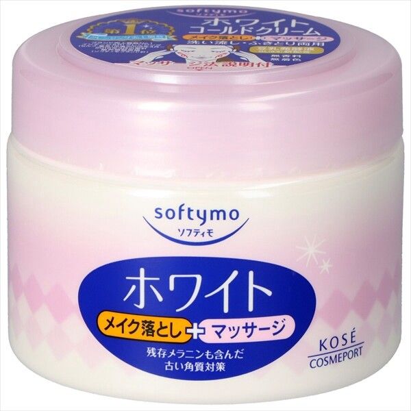 【KOSE Cosmeport】Softymo White 冷霜面霜（卸妝／潔面）
