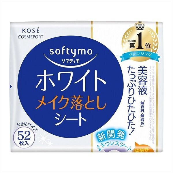 【KOSE Cosmeport】KOSE Cosmeport Softymo 卸妝潔面濕紙巾 White 補充裝