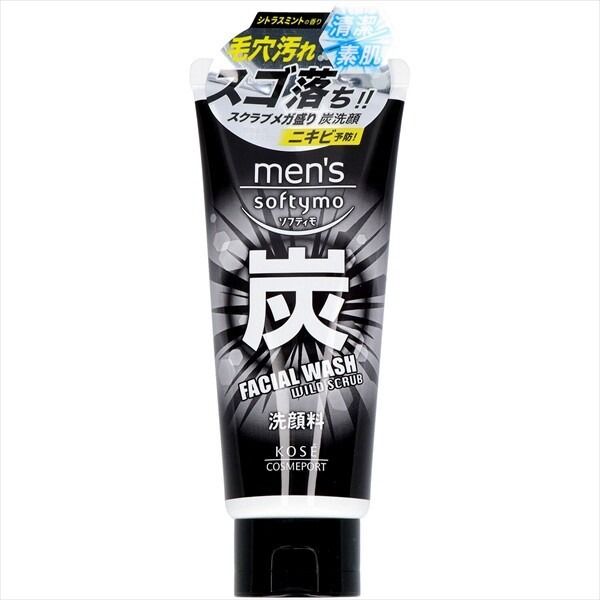 【KOSE Cosmeport】KOSÉ Cosmeport 男士 Softymo 炭 潔面洗面乳