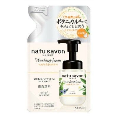 【KOSE Cosmeport】Natu Savon Select 保濕潔面泡沫（補充裝）