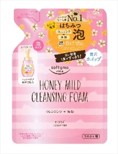 【KOSE Cosmeport】Softymo 蜂蜜溫和卸妝潔面泡沫 補充裝