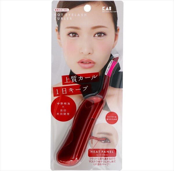 【貝印】熱感電熱睫毛夾（魅惑紅）KQ0342【彩妝工具】