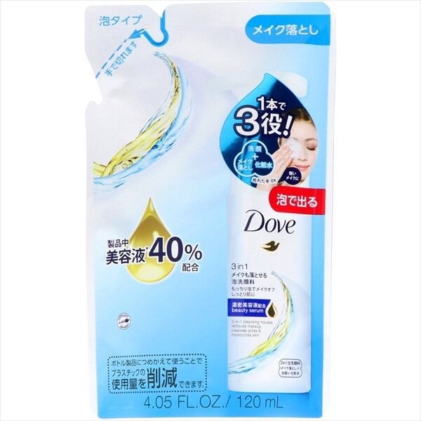 【聯合利華】Dove 3合1可卸妝泡沫潔面乳詰替用【卸妝 / 潔面】