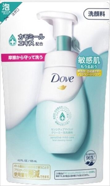 【聯合利華】Dove 敏感肌柔和奶油泡沫潔面乳 詰替用【洗面 / 潔面】