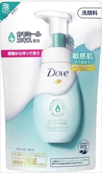 Dove 多芬 敏感溫和 乳霜泡沫潔面（補充裝）【潔面／卸妝】
