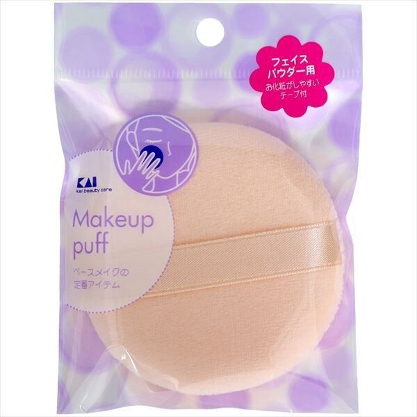 【貝印】貝印 面部蜜粉粉撲 HL0351（棉質）