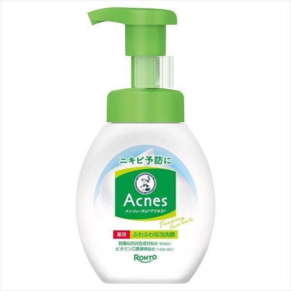 【Rohto】曼秀雷敦 Acnes 藥用柔滑泡沫潔面（潔面／卸妝）