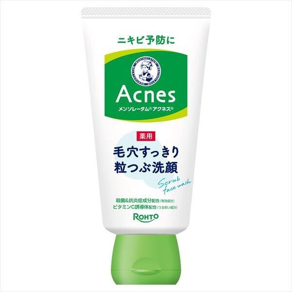 【Rohto】曼秀雷敦 Acnes 藥用毛孔淨透磨砂潔面（潔面／卸妝）