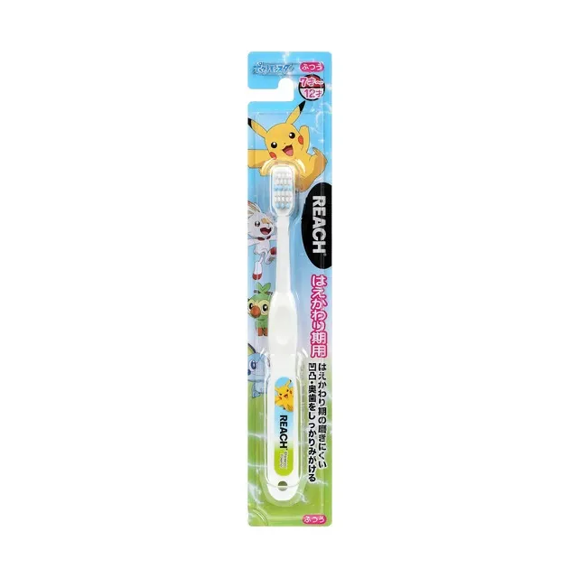REACH Kids Pokémon Toothbrush (For Mixed Dentition Ages 7–12, Medium) 1pc