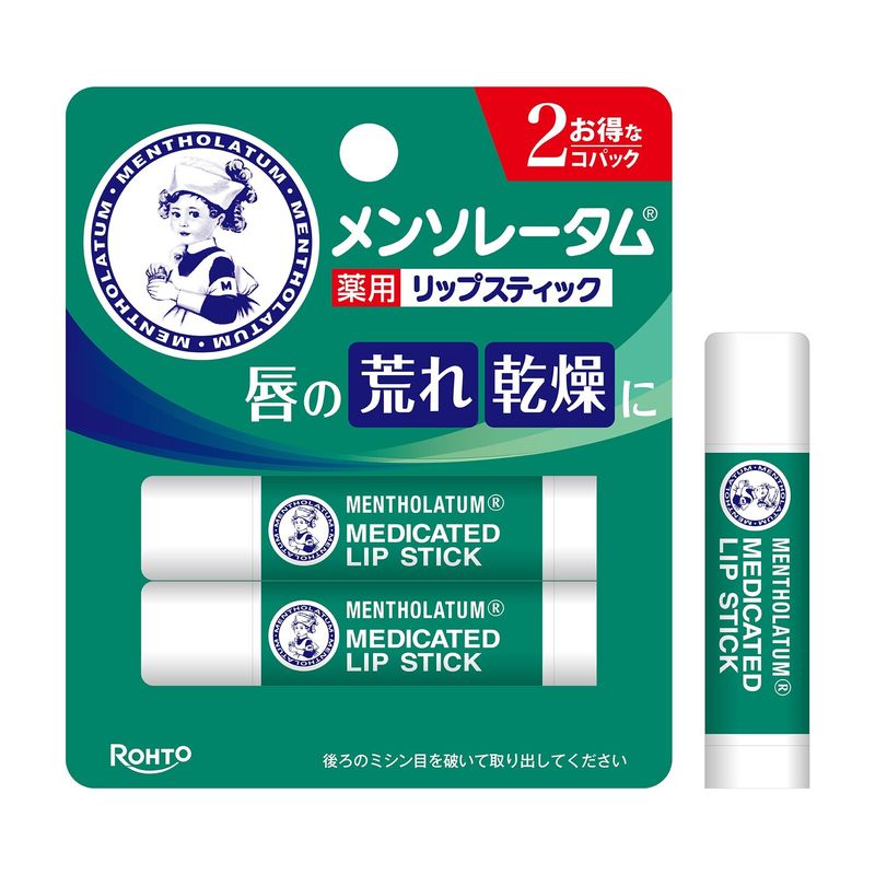 【Rohto】曼秀雷敦藥用潤唇膏（2支裝）