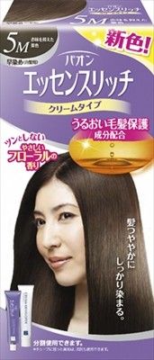 PAON 精華滋潤面霜型染髮劑 5M（遮白髮用）