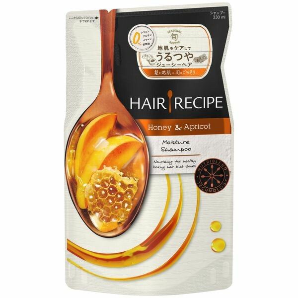 【P＆G】Hair Recipe 蜂蜜杏桃滋潤保濕配方洗髮水（補充裝）