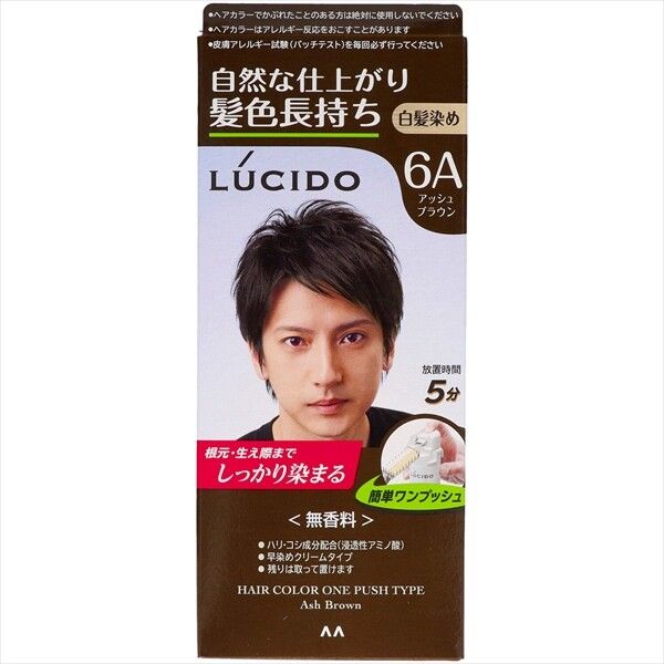 【Mandom】LUCIDO 一按式護理染髮劑（霧灰啡）【染髮】