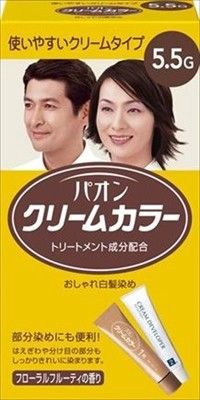 PAON 面霜染髮劑 5.5G（白髮用）