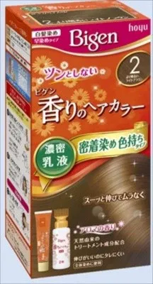Bigen 香氛染髮乳液 2 號（更明亮淺啡色）【遮白髮用】