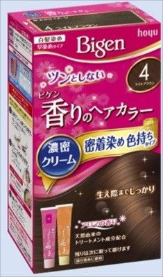 Bigen 香氛染髮面霜 4 淺啡色（遮白髮用）