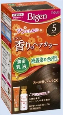 Bigen 香氛染髮乳液 5號 啡色（遮白髮用）