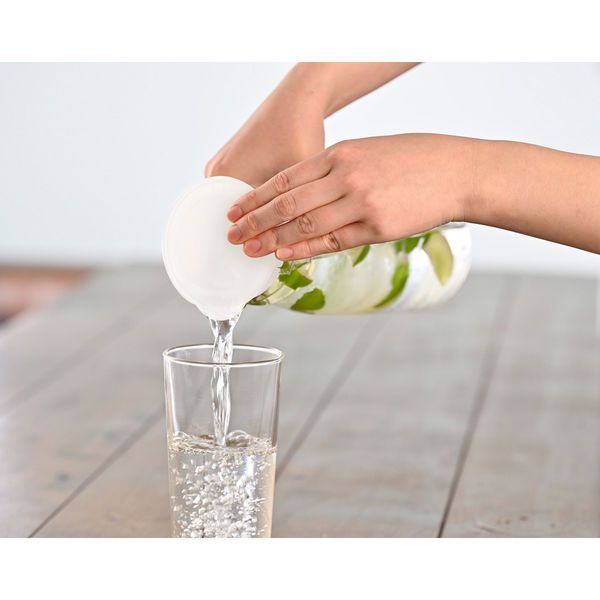 HARIO Wide-Mouth Refrigerator Water Pot 1.3L (Heat-Resistant Glass) (Made in Japan)