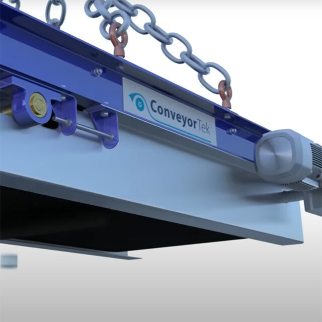 Self-Cleaning Cross Belt Twin Pole Overband Magnet 600mm