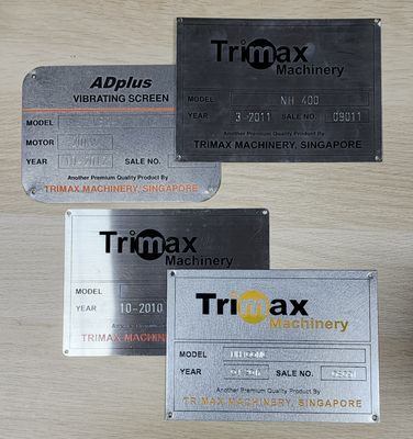 Equipment Name Plate