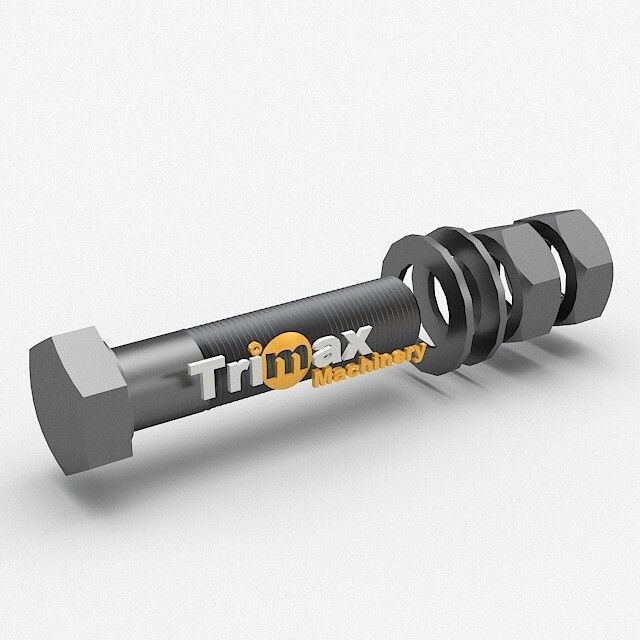 ASD 48-36 Side Liner Bolt with 1 Flat Washer and 2 Nuts (14 Sets/Crusher)