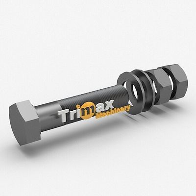 ASD 48-36 Side Liner Bolt with 1 Flat Washer and 2 Nuts (14 Sets/Crusher)