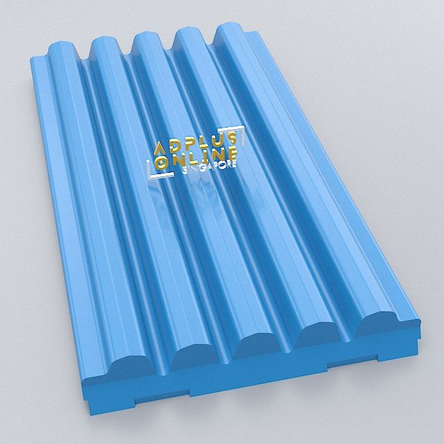 CJ613 Fixed Jaw Plate, Coarse Corrugated