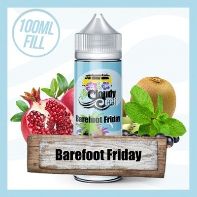 Cloudy Reef Barefoot Friday 120ml Capacity Bottle Filled With 100ml Liquid