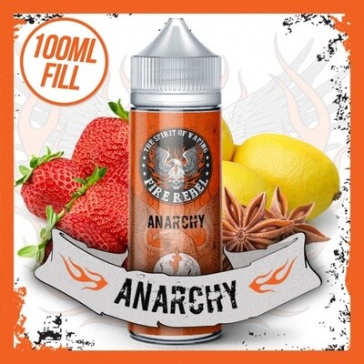 Fire Rebel Anarchy 120ml Capacity Bottle Filled With 100ml Liquid