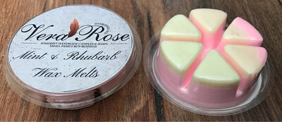 Mint & Rhubarb Soy Wax Melt Pot